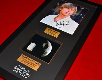 MARK HAMILL Signed Rare STAR WARS IV Screen Used Prop DEATH STAR COA Frame DVD • $1475