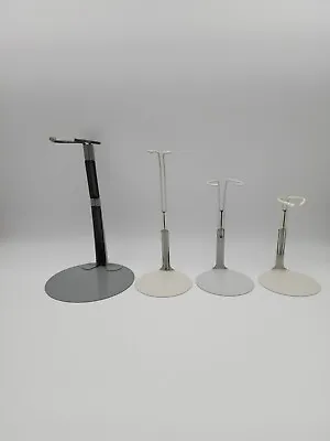 4 Multi Size White & Gray Metal Kaiser Doll Stands • $12.99