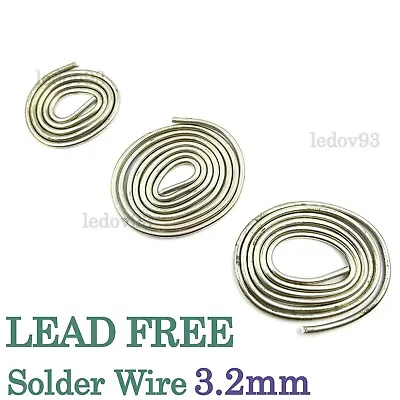 Lead FREE 3.2mm Solder Wire 0.2m-1.5m Lengths Water Pipe Safe 99C Grade UK Stand • £2.29