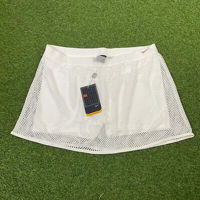 Nike Sphere Dry Tennis Skirt Vintage Retro Medium White • $1.23