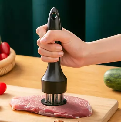 Home Stainless Steel Steak Hammer Loosening Needle Home Meat Tenderizer Piercing • $4.97