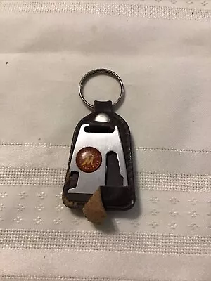 Vintage Marlboro Country Store LeatherKey Chain Bottle Opener  Leather Torn • $6.99