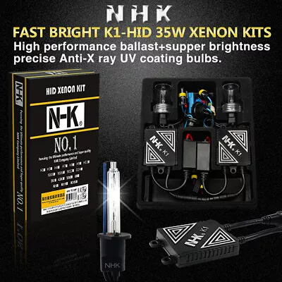 NHK HID XENON KIT Bulbs Ballasts Fog Headlight Conversion H1 H7 H4 H11 9006 9005 • $68.58