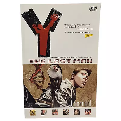 Y The Last Man Volume 1 Unmanned Vertigo DC TPB Brian K Vaughan & Pia Guerra • $7.99
