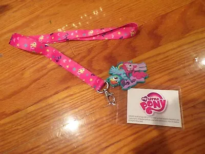 NEW Lanyard MY LITTLE PONY Badge Tag ID Holder With Rubber Pony 20   B746 • $6
