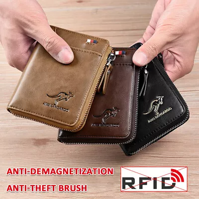 $15.99 • Buy Waterproof Blocking Leather Wallet Credit Card RFID ID Holder Purse Men's AU