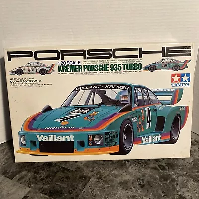 Vintage Tamiya 1/20 Scale Kremer Porsche 935 Turbo Motorized Model Kit #2008 • $29.99