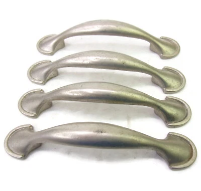 $9.95 • Buy 4-pc Vintage 3  CTC Metal Cabinet Drawer Pulls 4-5/8  Total Length