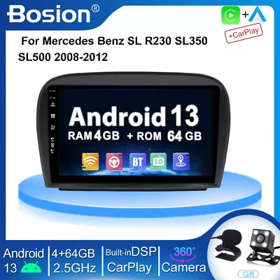 9  Android13 For Mercedes Benz SL R230 SL350 SL500 Car Radio Stereo GPS Carplay  • $225.99
