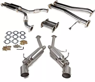 Rev9 Dual Exhaust Stainless Steel Muffler Tip For 03-06 G35 Coupe 03-08 350z • $420