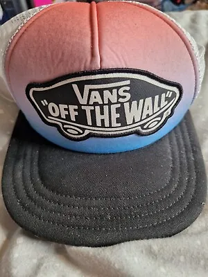 Vans Mesh Trucker Snapback (pink Blue Fade With Classic Patch) • £14.99