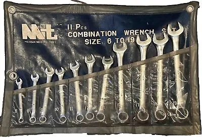 Michigan Industrial Tools 11 Piece Metric Combination Wrench Set 6-19mm Roll Up • $34.95