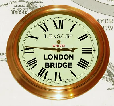  London Brighton And South Coast Railway Station Clock London Bridge. • £65.99