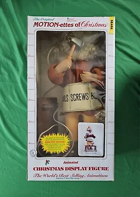 Telco Motion-ettes Of Christmas Animated Elf Toymaker Carpenter W/Box Tested • $119