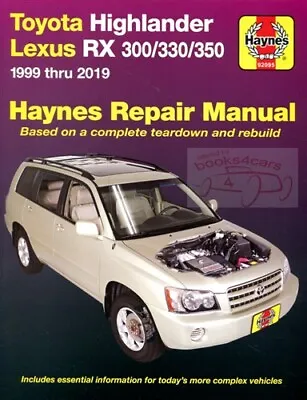 Shop Manual Service Repair Haynes Highlander Lexus Rx300 Rx350 Rx330 Toyota • $34.34