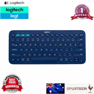 Logitech K380 Bluetooth Wireless Keyboard PC IPad Android IOS Tablet Blue • $40