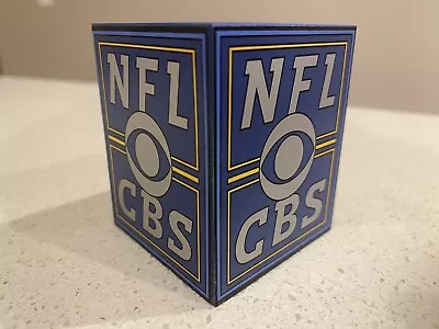Vintage NFL On CBS Microphone Mic Flag Cube • $199.99