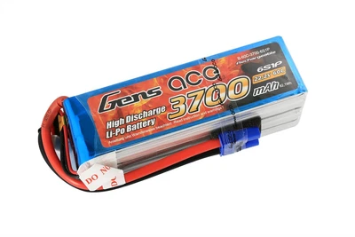 £87.74 • Buy 6S 3700mAh  22.2v 60C Gens Ace Lipo With EC5 O-G6S3700-60E5