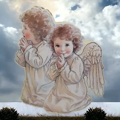 Vintage 1989 B. Shackman & Co Angels Cherubs Christmas Trinket Gift Box • $8