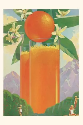 Vintage Journal Giant Glass Of Orange Juice (Pocket Sized - Found Image Press • $29.66