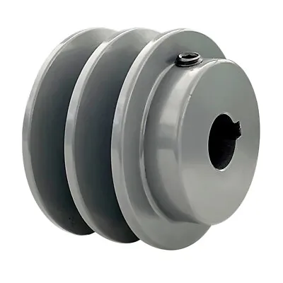 $17.99 • Buy Double Groove Pulley/Sheave 2AK25-5/8,2.5 OD 5/8 Bore For,A,3L  4L(A/ AX)V-Belts