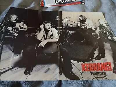 Thunder / Metallica (James Hetfield) -double Page Centrefold Poster / Photo 1997 • £4