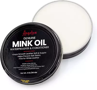 Mink Oil Paste- Waterproofs & Conditions Boots Shoes Jackets Leather • $14.94