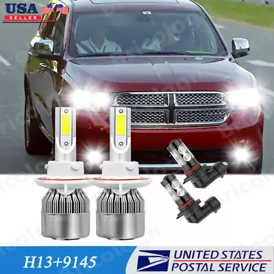 For Dodge Durango 2004 2005 2006 2007 2008 2009 LED Headlight Fog Light Bulbs 4X • $20.10