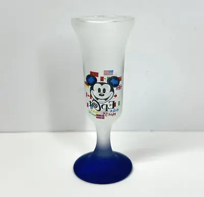 Disney Epcot Mickey World Showcase Frosted Shot Glass Collectible • $7.19