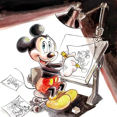 Mickey Mouse Drawing Himself - Tony Fernandez - Exclusive Edition • £38.53