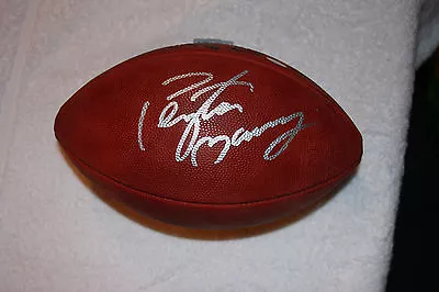 Peyton Manning Autographed Wilson On Field NFL Football (Tagliabue) - Mounted • $499