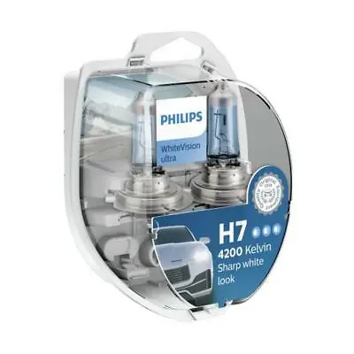 WhiteVision Ultra Halogen Car Bulbs H7 12972WVUSM 12V 55W Philips • $31.21
