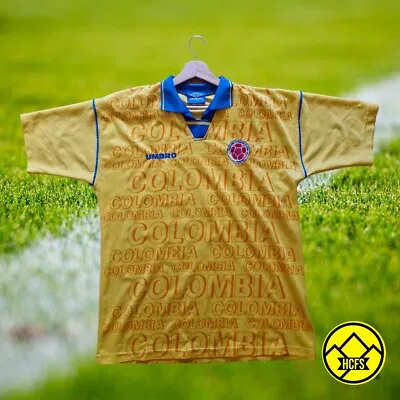 Rare Colombia Umbro Home Vintage Classic Football Shirt 1994 - 1995 Large • £99.98