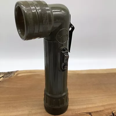 Vintage Bright Star Green Right Angle Military Flashlight WW2  TL-122-D Works • $0.99