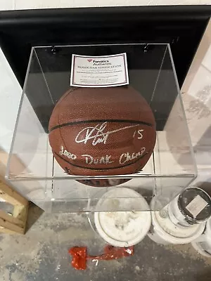 RARE Vince Carter Autograph Signed Ball “2000 Dunk Champ” With Display Case • $400