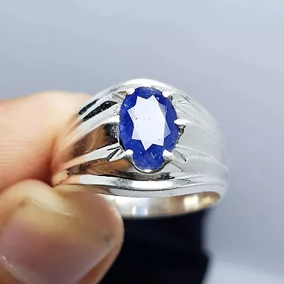 Natural Top Quality Ceylon Sapphire Ring Rich Royal Blue Blue 3.25Ct Stone Ring • $189.05