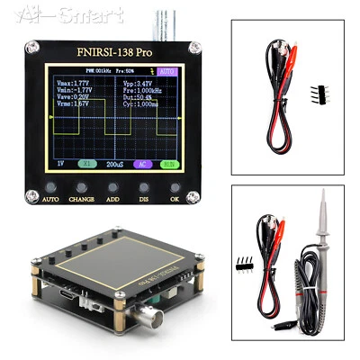 £22.79 • Buy FNIRSI-138 PRO Digital Handheld Oscilloscope Set 200KHz Analog Bandwidth 138PRO