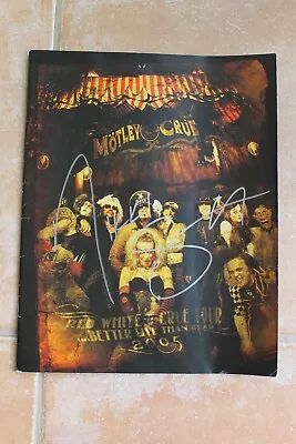 Motley Crue Autographed Signed By Nikki Sixx Red White Tour Program The Dirt DVD • $66.66