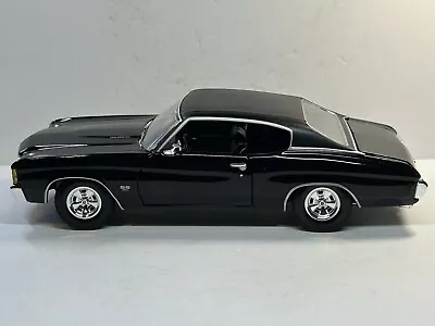 Maisto 1971 Chevelle SS 454 Black/Black Vinyl Top 1:18 Die Cast • $35