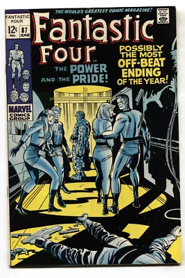 FANTASTIC FOUR #87--comic Book--1969--JACK KIRBY--MARVEL --VF- • £49.06