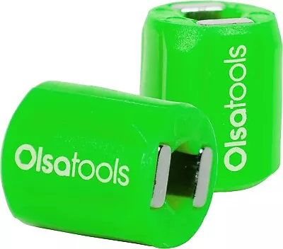 Olsa Tools Bit Magnetizer Ring And Demagnetizer Screwdriver Bit  Holder Green • $10.87