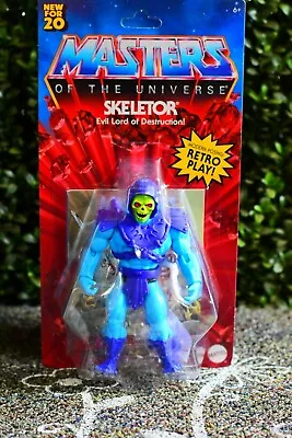  Skeletor Masters Of The Universe 5.5 New For 20 Mattel Retro Play Action Figure • $24.99