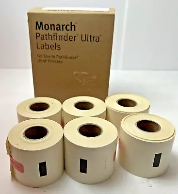 NIOB Avery Dennison MONARCH PATHFINDER ULTRA 6 Rolls Labels For Printer 402-235 • $11.96