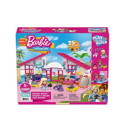 Mega Bloks Barbie Malibu House For 5+ Years 303pcs (GWR34) (MATGWR34) • $37.18