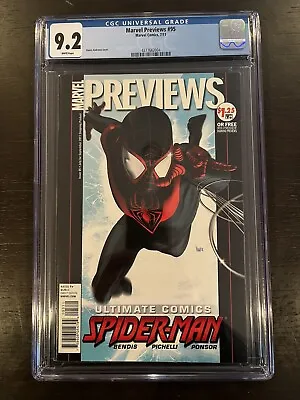 Marvel Previews # 95 (2011) CGC 9.2 1st  Miles Morales Cover • $450