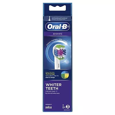 Oral B 3D White Replacement Brush Heads 3 Pack • $14.30