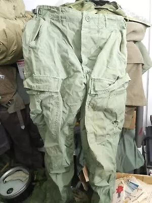 Vietnam War Era USGI Ripstop Poplin OG-107 Pants Size Small/Long • $65