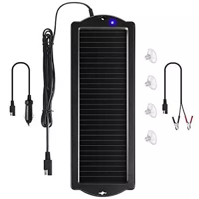 Sunway Solar Car Battery Ckle Charger & Maintainer 12V Solar Pl Power Battery  • $30.25