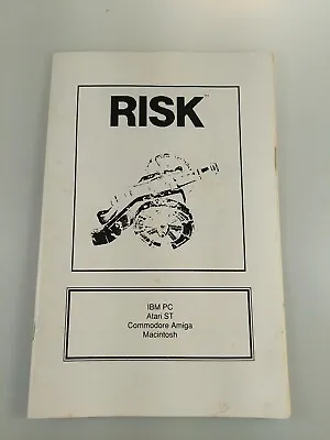 Vintage Risk The World Conquest Game IBM PC / Tandy 1000 3.5'' Disk Manual ONLY • $8.27