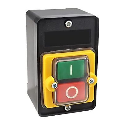 ComPDCVD Machine Switch Button Water Proof Motor On Off Switch AC220V/380V 10A • £14.99